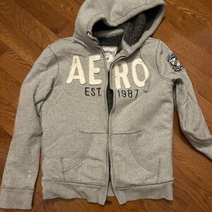 Aeropostale thick Grey Hoodie small